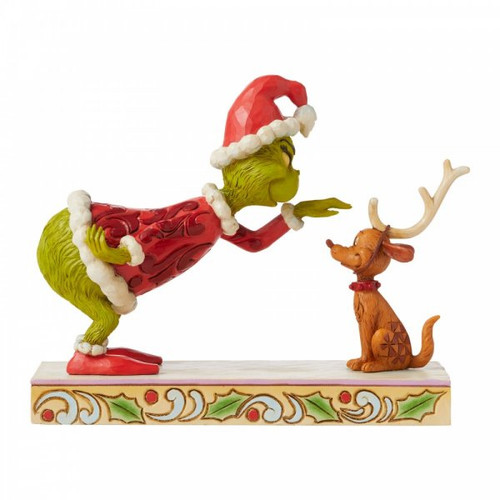 The Grinch Patting Max Figurine by Jim Shore