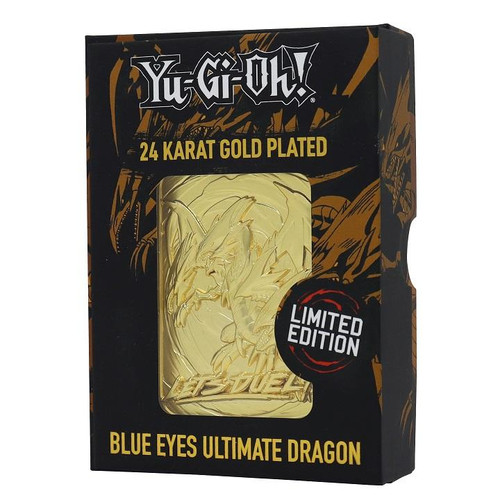 Yu-Gi-Oh 24k Blue Eyes Ultimate Dragon Gold Plated Card