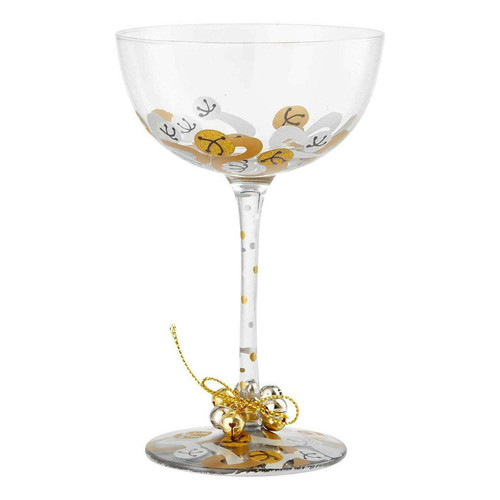 Lolita Jingle Bells Coupe Cocktail Glass