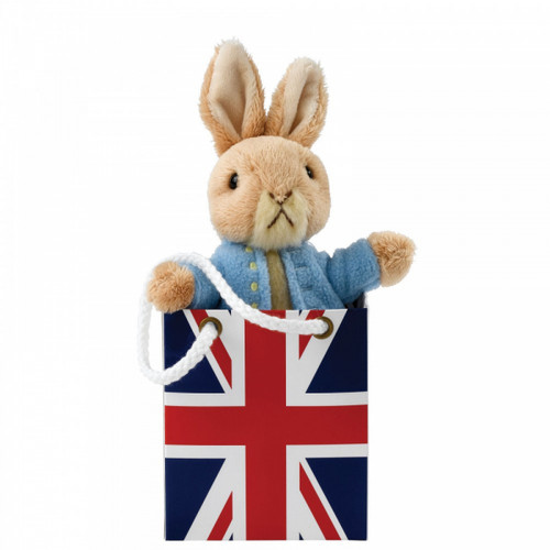 GUND Beatrix Potter Peter Rabbit In Union Jack Bag Plush