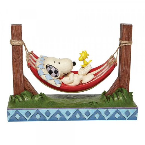 Snoopy & Woodstock in Hammock Figurine By Jim Shore