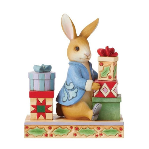 Peter Rabbit with Presents Figurine By Jim Shore