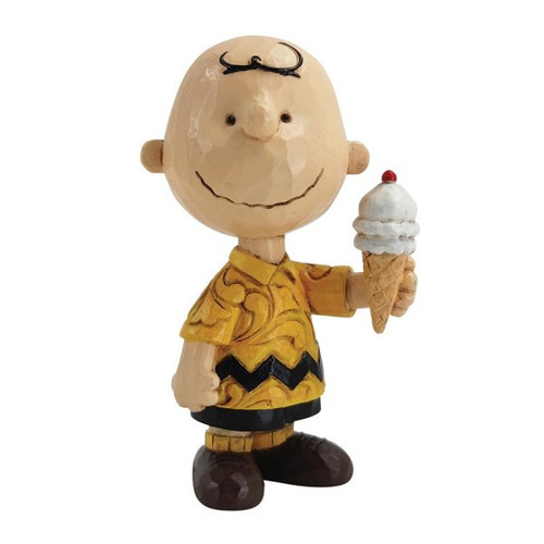 Peanuts Charlie Brown With Ice Cream Mini Figurine By Jim Shore 6011957