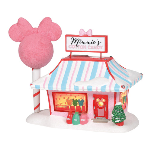 Disney Village Minnie's Cotton Candy Shop Figurine By Department 56 A30316