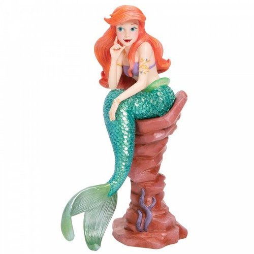 Disney Showcase figurine depicting Ariel from The Little Mermaid sitting on a rock