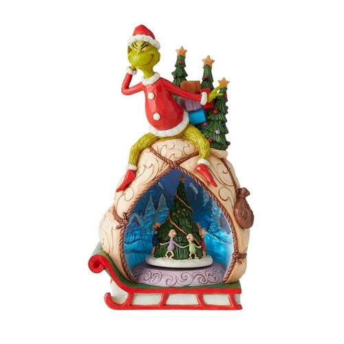The Grinch Lighted Rotator Figurine By Jim Shore 6009699