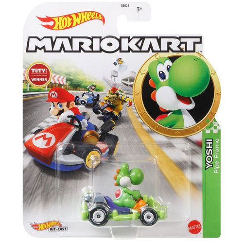 Hot Wheels Mario Kart Green Yoshi Pipe Frame