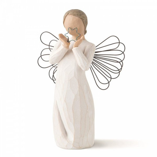 Willow Tree Angel Figurine holding a sparkly star