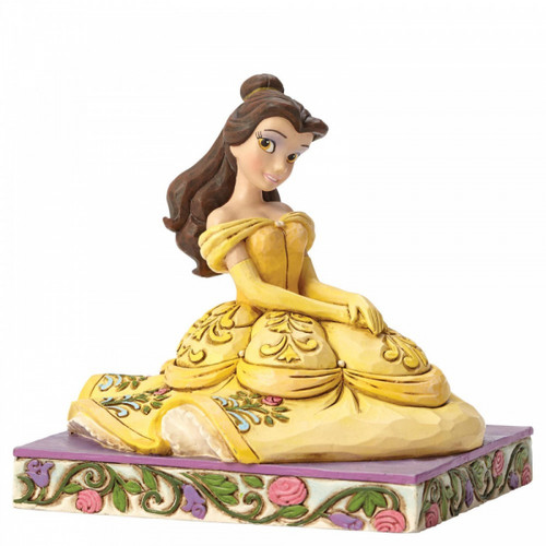 Disney Traditions Belle from Beauty & the Beast seated figurine.