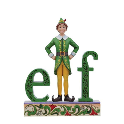 The Name is Buddy, the Elf (Buddy Standing in the word Elf Figurine) By Jim Shore 6013937