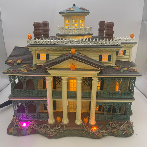 EX DISPLAY - Department 56 Disney Disneyland Haunted Mansion Illuminated Model Building