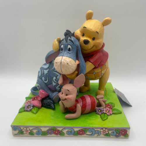 DAMAGED BOX - Disney Traditions Here Together, Friends Forever Winnie the Pooh and Friends Figurine