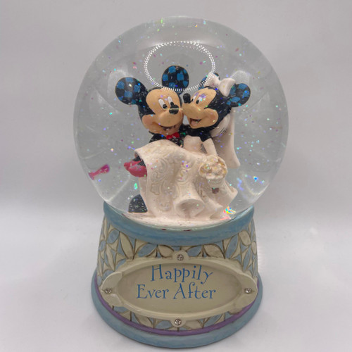 DAMAGED BOX - Disney Traditions Happily Ever After - Mickey & Minnie Waterball