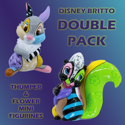 Disney Britto DOUBLE PACK Thumper and Flower Mini Figurines