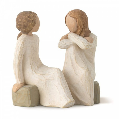 Willow Tree Heart and Soul Figurine showing two girls sitting together