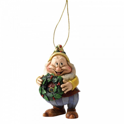Disney Traditions Happy one of the Seven Dwarfs in Snow White hanging ornament figurine