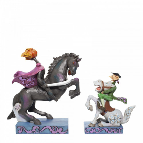 Disney Traditions the Headless Horseman and Ichabod from Sleepy Hollow figurine