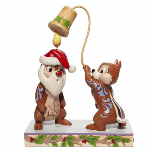 Disney Traditions Chip 'n' Dale Christmas figurine