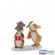 Beatrix Potter Flopsy and Benjamin Bunny Under the Mistletoe figurine