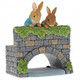 Peter & Benjamin Bunny on the Bridge Figurine