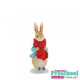 Beatrix potter Peter Rabbit in a Festive red Scarf figurine