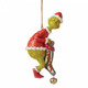 Grinch Dated Sock Hanging Ornament 2021 By Jim Shore