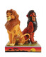 front view of Disney Traditions Simba and Scar figurine by Jim Shore