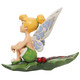 Disney Traditions Tinkerbell Sitting in Holly Figurine By Jim Shore