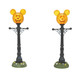 Disney Mickey's Pumpkintown Street Lights Figurine By Department 56