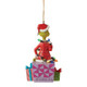 The Grinch Wrapped in Lights Hanging Figurine By Jim Shore 6012709