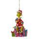 The Grinch Wrapped in Lights Hanging Figurine By Jim Shore 6012709