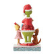 Max and Cindy Lou gifting the Grinch Figurine By Jim Shore 6012698