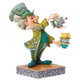 Disney Traditions Mad Hatter from Alice In Wonderland holding a teapot, cups and saucer ready for the tea party Figurine