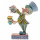 Disney Traditions Mad Hatter from Alice In Wonderland holding a teapot, cups and saucer ready for the tea party Figurine