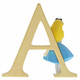 disney enchanting alphabet letter a alice in wonderland back