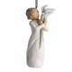 Willow Tree Hanging Decorative ornament showing a person with flowers