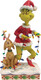 The Grinch and Max Tiptoeing Wrapped in Lights Figurine By Jim Shore 6010779