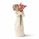 Willow Tree figurine of a girl holding Calla Lilies ideal for Valentines Day