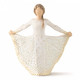 Willow Tree figurine depicting a girl holding her dress outwards