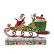 Buddy Elf and Santa Spreading Christmas Cheer (Sleigh Figurine) By Jim Shore 6013938