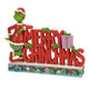 The Grinch Merry Grinch-mas Sign Figurine By Jim Shore 6015221