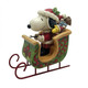 Snoopy & Woodstock in a Sleigh Figurine By Jim Shore 6015038