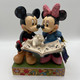 Disney Traditions Valentines Mickey and Minnie 4 Pack Bundle Figurines - Kissing Booth, Campfire, Sharing Memories and Lovebirds