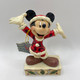 Disney Traditions Mickey Mouse Christmas Bundle of 3 Figurines