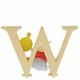 "W" White Rabbit Disney Enchanting Alphabet Letter