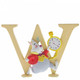 "W" White Rabbit Disney Enchanting Alphabet Letter