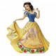 Disney Traditions Snow White wears a dress with her castle depicted on it figurine
