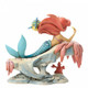 Disney Traditions Ariel (The Little Mermaid) on a rock with Sebastian & Flounder Figurine