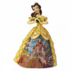 Disney Traditions Belle from Beauty and the Beast with a castle depicted on her dress Figurine