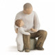 Willow Tree Grandfather Figurine showing a grandad and child together